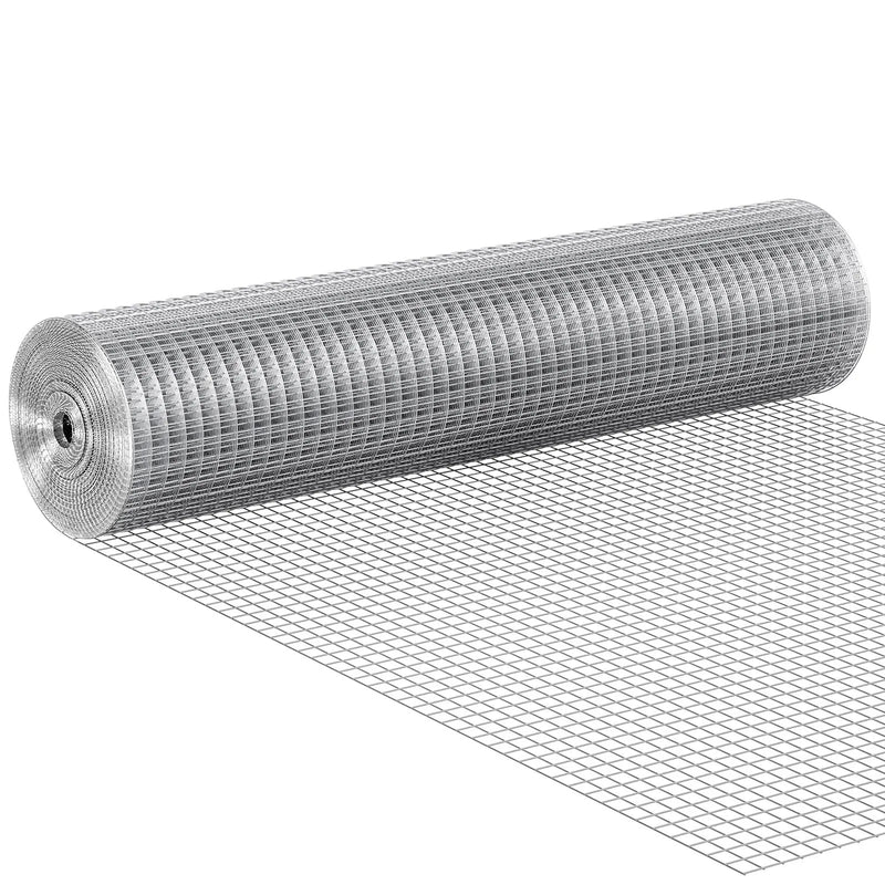 Metāla siets 12,7 mm, 61 × 762 cm, 19 Ga karsti cinkota stieple ruļļos, vistas žogs, trušu būriem, dārzam un aizsardzībai pret grauzējiem