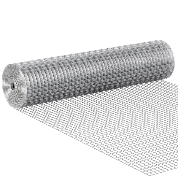 Metāla siets 12,7 mm, 61 × 762 cm, 19 Ga karsti cinkota stieple ruļļos, vistas žogs, trušu būriem, dārzam un aizsardzībai pret grauzējiem
