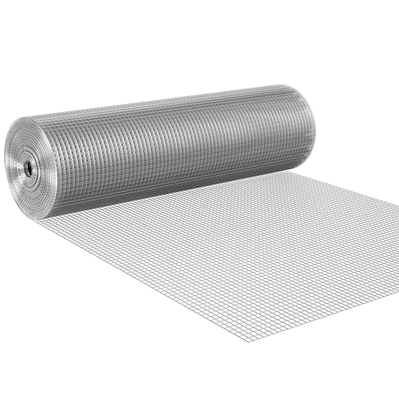 Metāla siets 12,7 mm, 0,91 × 30,5 m, 19 Ga karsti cinkota stieple ruļļļos, vistas žogs, trušu būriem, dārzam un mazo grauzēju aizsardzībai