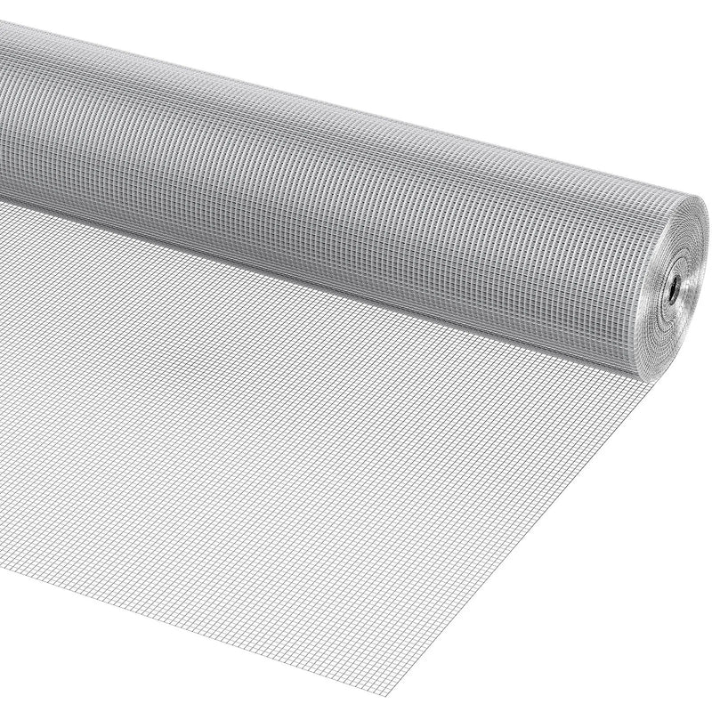 Cinkota metāla sieta rullis 0,64 см × 91 см × 30,5 м, 23 Gauge, karsti cinkots stieples tīkls trušu būriem, dārza un mazo grauzēju aizsardzībai