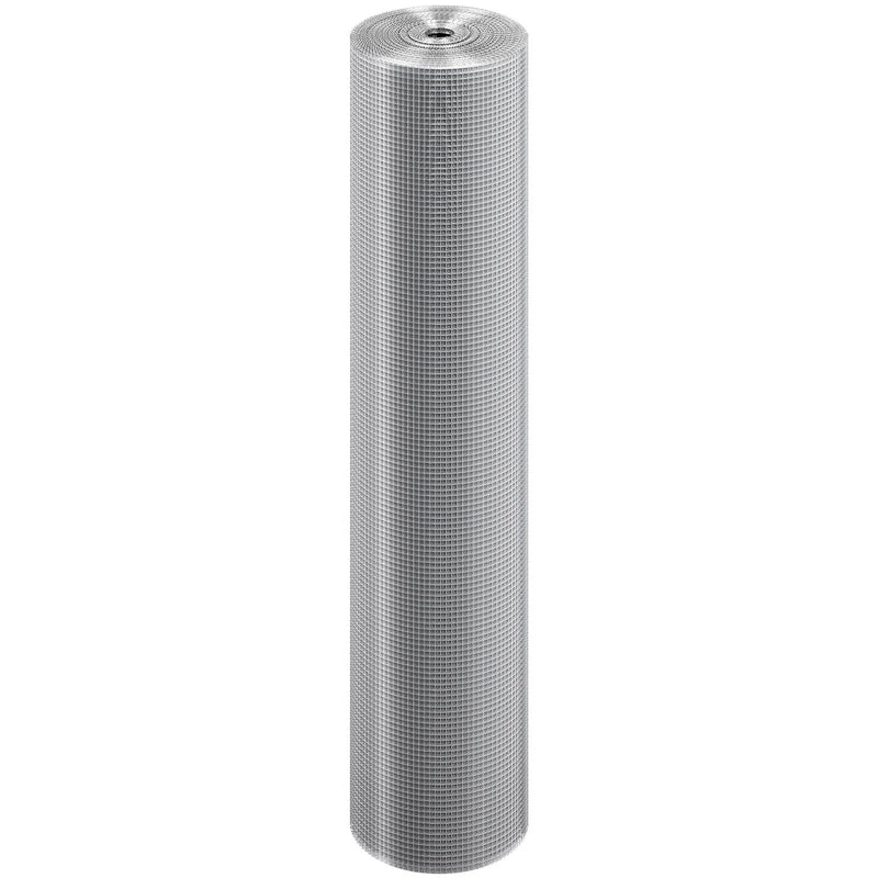 Cinkota metāla sieta rullis 0,64 см × 91 см × 30,5 м, 23 Gauge, karsti cinkots stieples tīkls trušu būriem, dārza un mazo grauzēju aizsardzībai