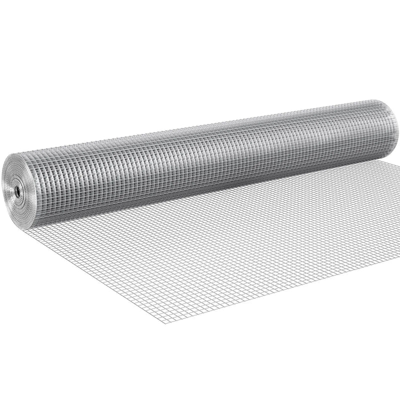 Metāla siets 12,7 mm, 1220 mm × 15,24 m, 1,0 mm stieple, karsti cinkots, vistas žogiem un dzīvnieku iežogojumiem