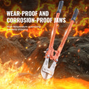 600 mm skrūvgriezējs ar divkomponentu rokturi un hrommolibdēna tērauda asmeņiem, smagā tipa metāla, vadu un ķēžu griešanai