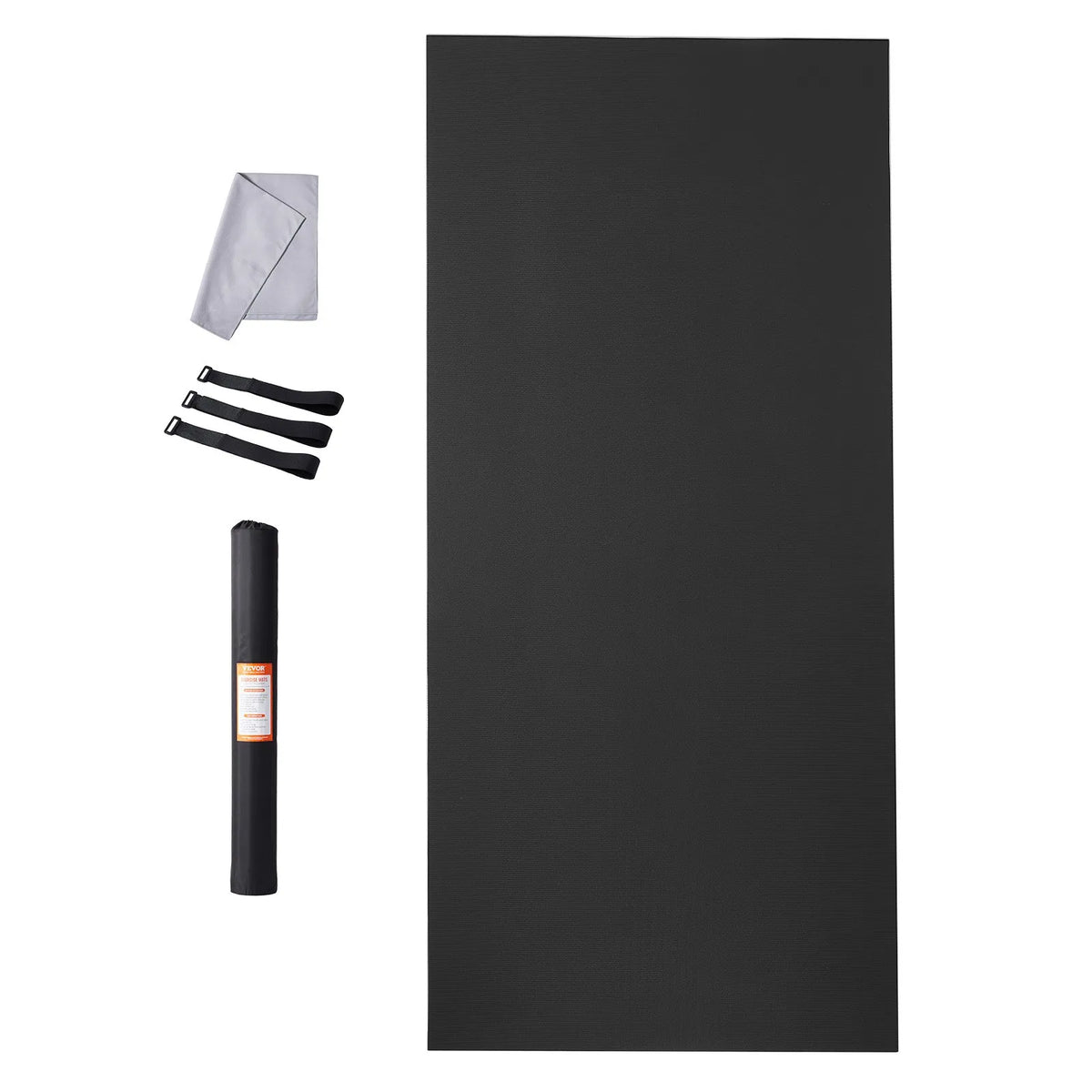 VEVOR Non-Slip Exercise Mat 3.7 × 1.8 m for Yoga, Fitness and Pilates