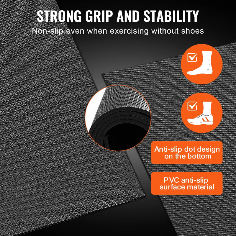 Vingrošanas paklājiņš - neslīdošs jogas paklājiņš trenažieru zālei, fitnesam, pilatēm un vingrinājumiem (2,4 × 1,8 m)