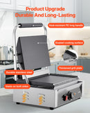 Komerciālais panini grils, 2200 W, nerūsējošais tērauds, 34x23 cm plakana emaljas plate ar temperatūras kontroli