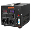 VEVOR sprieguma pārveidotājs transformators 2000 VA ar 110 V uz 220 V un 220 V uz 110 V pārveidošanu, ar US un EU ligzdām, 5 V USB izeju un CE sertifikāciju - ZEMLETES.LV