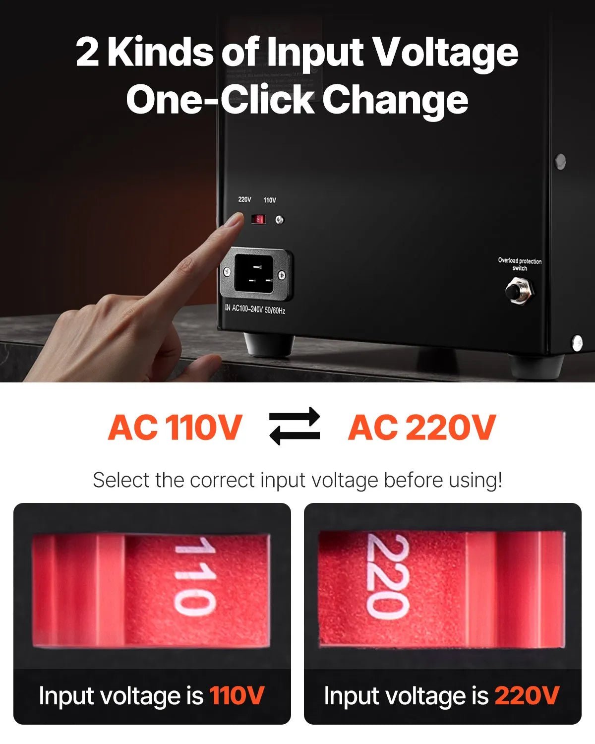 VEVOR sprieguma pārveidotājs transformators 2000 VA ar 110 V uz 220 V un 220 V uz 110 V pārveidošanu, ar US un EU ligzdām, 5 V USB izeju un CE sertifikāciju - ZEMLETES.LV