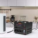 VEVOR sprieguma pārveidotājs transformators 5000 VA ar 110 V uz 220 V un 220 V uz 110 V pārveidošanu, ar US un EU ligzdām, 5 V USB izeju un CE sertifikāciju - ZEMLETES.LV