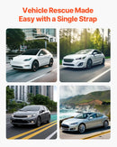 Vilkšanas troses siksna 7 711 kg 6,1 m ar 2 āķiem