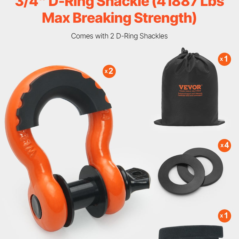 Auto vilkšanas troses/siksnas virve 16,3 t 9,1 m 76,2 mm smagas slodzes ārkārtas palīdzībai