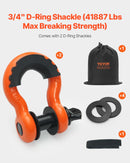 Auto vilkšanas troses/siksnas virve 16,3 t 9,1 m 76,2 mm smagas slodzes ārkārtas palīdzībai