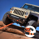 Auto vilkšanas troses/siksnas virve 7,6 cm × 2,4 m, pārrāvuma izturība 16,3 t, trīskārši pastiprinātas cilpas, koku aizsargs, vinčas pagarinājuma siksna, bezceļu vilkšanai un atgūšanai, izturīga ekstremālos laikapstākļos.