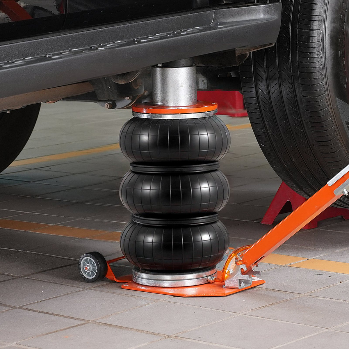 VEVOR Pneumatic Jack, 3 Tonnes, with Raised Column, Suitable for Light Vehicles