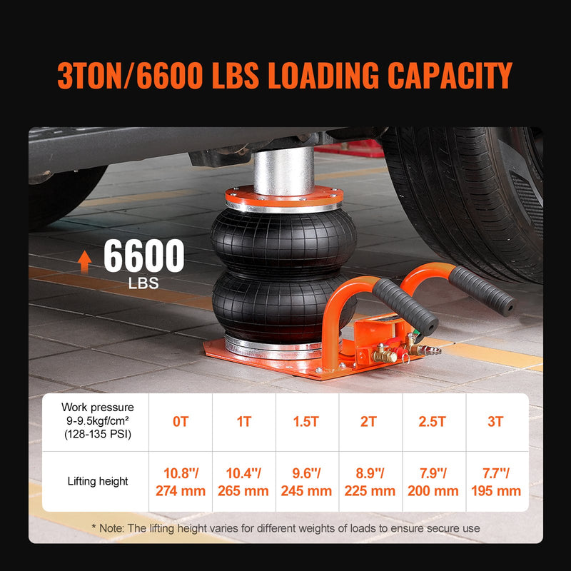 VEVOR пневматический домкрат, 3 тонны, ар пааугстинату колону, паймеротс виеглаям автомашина