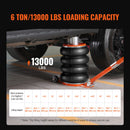 VEVOR pneimatiskais domkrats, 6 tonnas / 6000 kg, ar paaugstinātu kolonnu, piemērots vieglajām automašīnām
