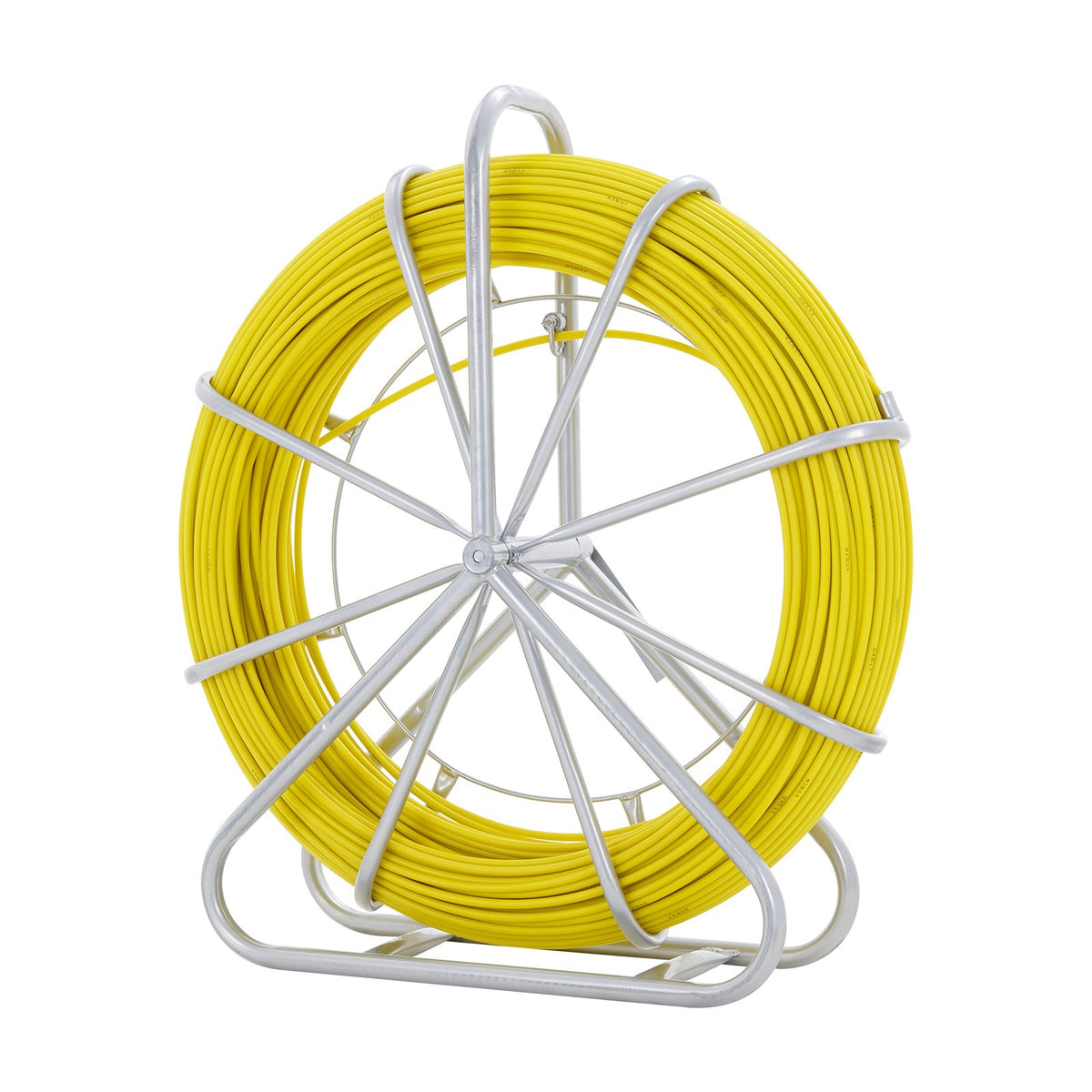 VEVOR Fibreglass Cable Tape 130 m 6 mm with Steel Spool Stand and 3 Pulling Heads
