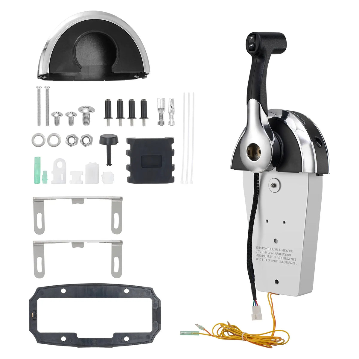 Top-mounted remote control gas handle Mercury 2T engine