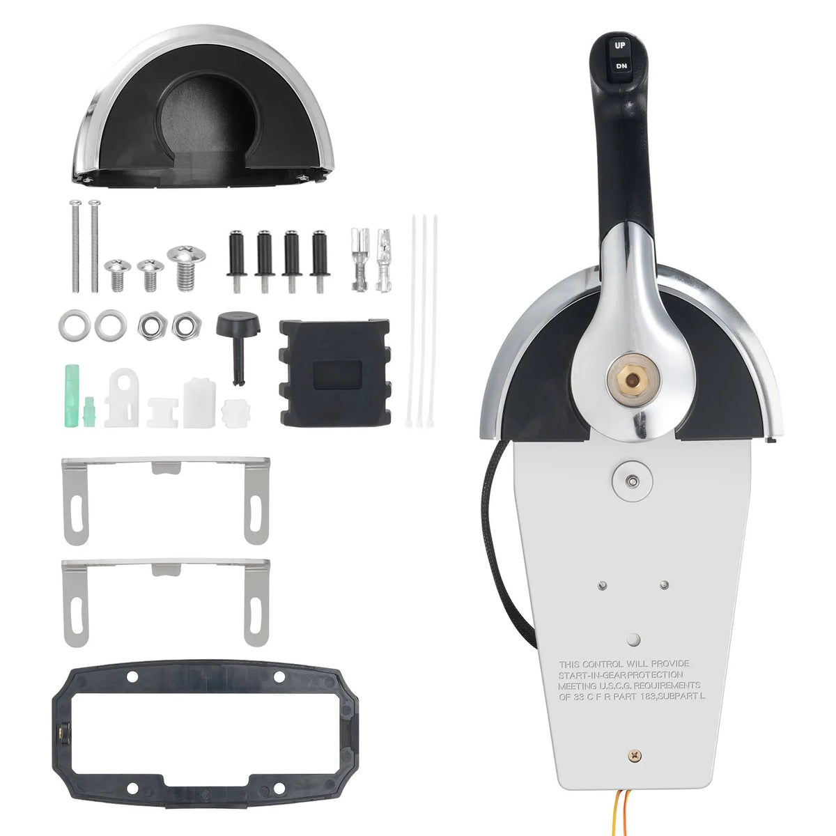 Top-mounted remote control gas handle Mercury 2T engine