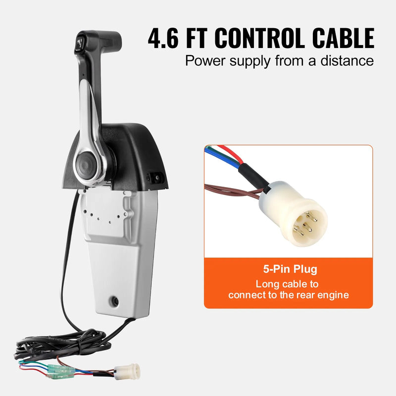 Ārējā dzinēja akseleratora tālvadības bloks ar augšējo montāžu Yamaha 4-taktu dzinējiem