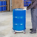 VEVOR 2 gab. smagās slodzes mucu pārvietošanas platformas 208,2 l ar kravnesību 453,6 kg, tērauda mucu rati ar 4 grozāmiem riteņiem mucu pārvietošanai