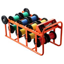 Vadu ruļļu statīvs ar 11 stieņiem - kabeļu turētājs rūpnieciskai un elektropreču tirdzniecības lietošanai