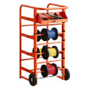 Vadu ruļļu statīvs ar 11 stieņiem - kabeļu turētājs rūpnieciskai un elektropreču tirdzniecības lietošanai