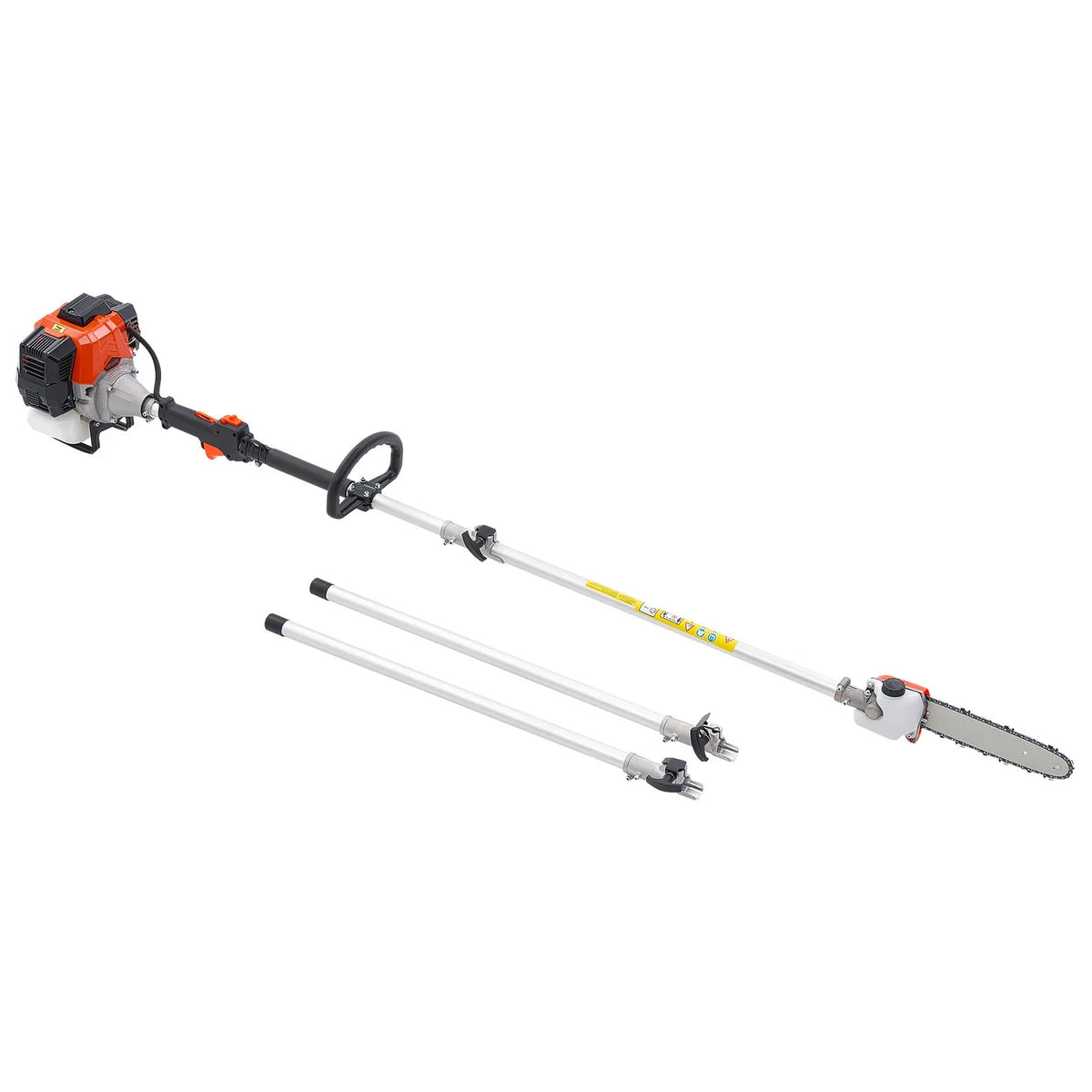 VEVOR petrol telescopic pole saw 33 cm³ with 203 mm bar, 2.08–3.58 m