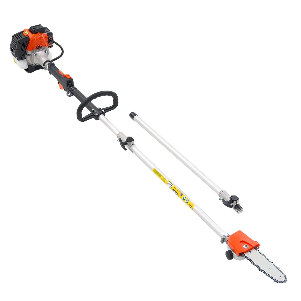 VEVOR Petrol Telescopic Pole Saw 25 cm³ with 203 mm Bar, 2–2.74 m
