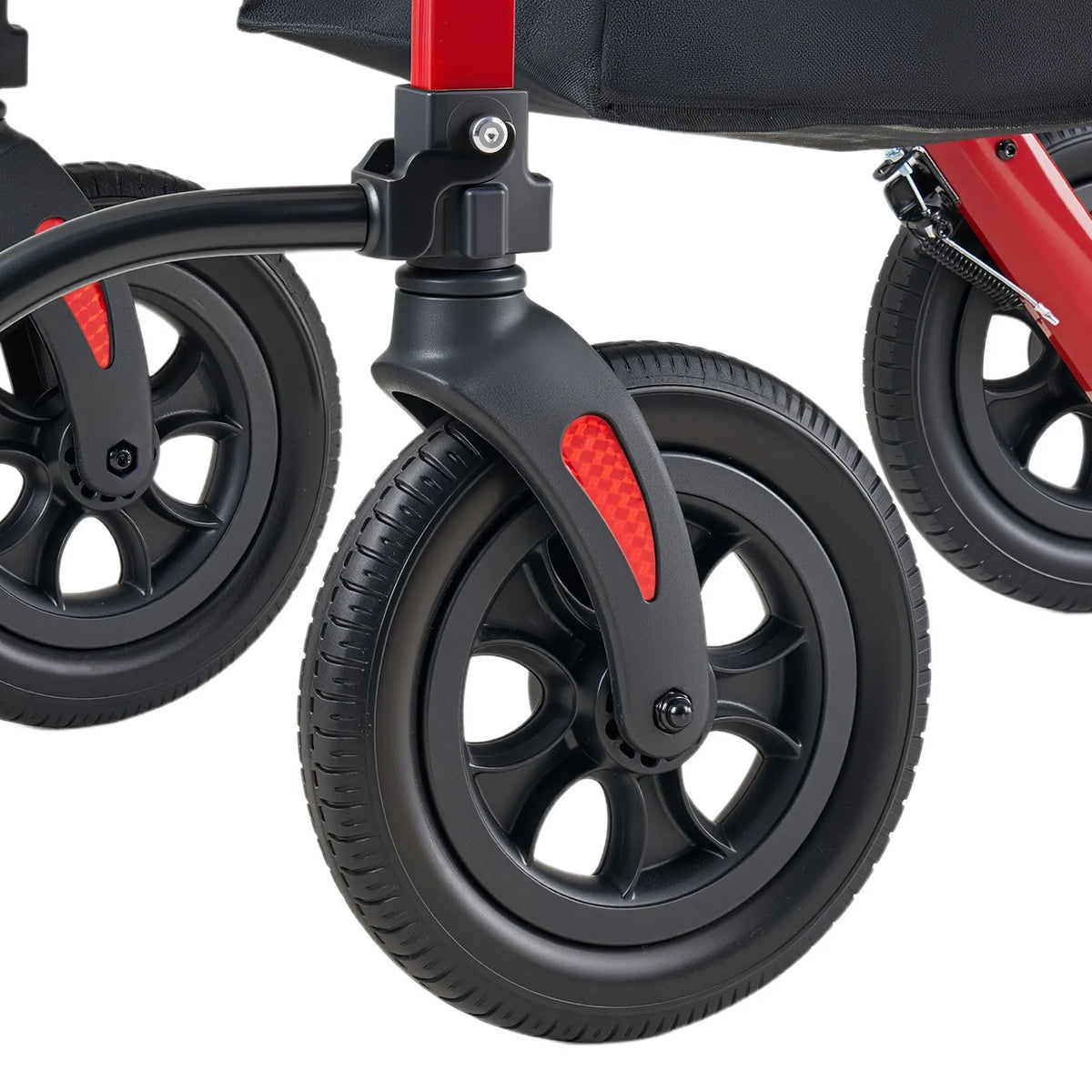 VEVOR 2 vienā rollators un transporta krēsls senioriem, salokāms alumīnija staigāšanas palīglīdzeklis ar PU riteņiem, krūzes un spieķa turētāju, kravnesība 136 kg - ZEMLETES.LV