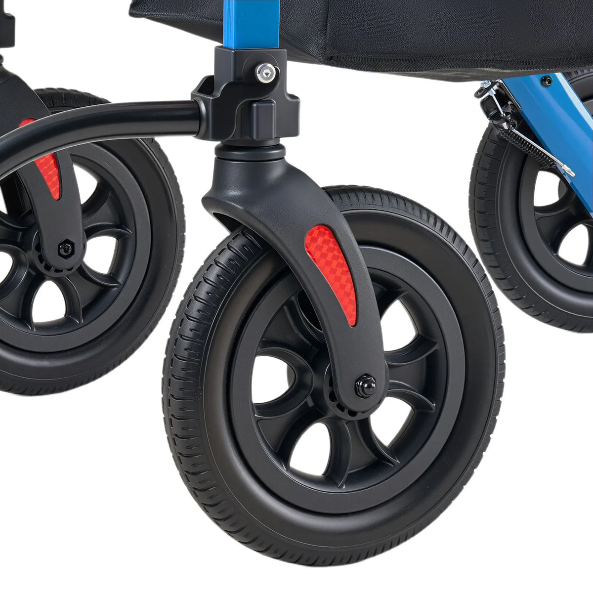 VEVOR 2 vienā rollators un transporta krēsls senioriem, salokāms alumīnija staigāšanas palīglīdzeklis ar PU riteņiem, krūzes un spieķa turētāju, kravnesība 136 kg - ZEMLETES.LV
