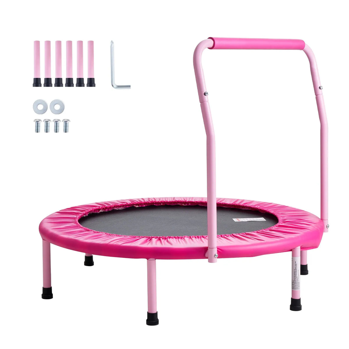 VEVOR salokāms bērnu mini batuts ar rokturi, 91 cm, vienam lēcējam