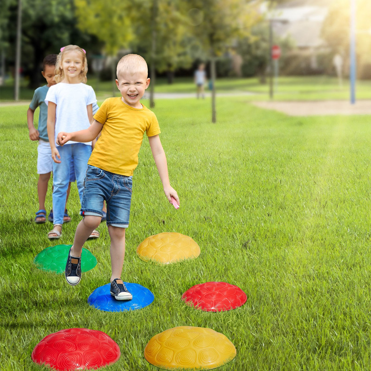 VEVOR children's balance stepping stones for obstacle course, 6 pcs