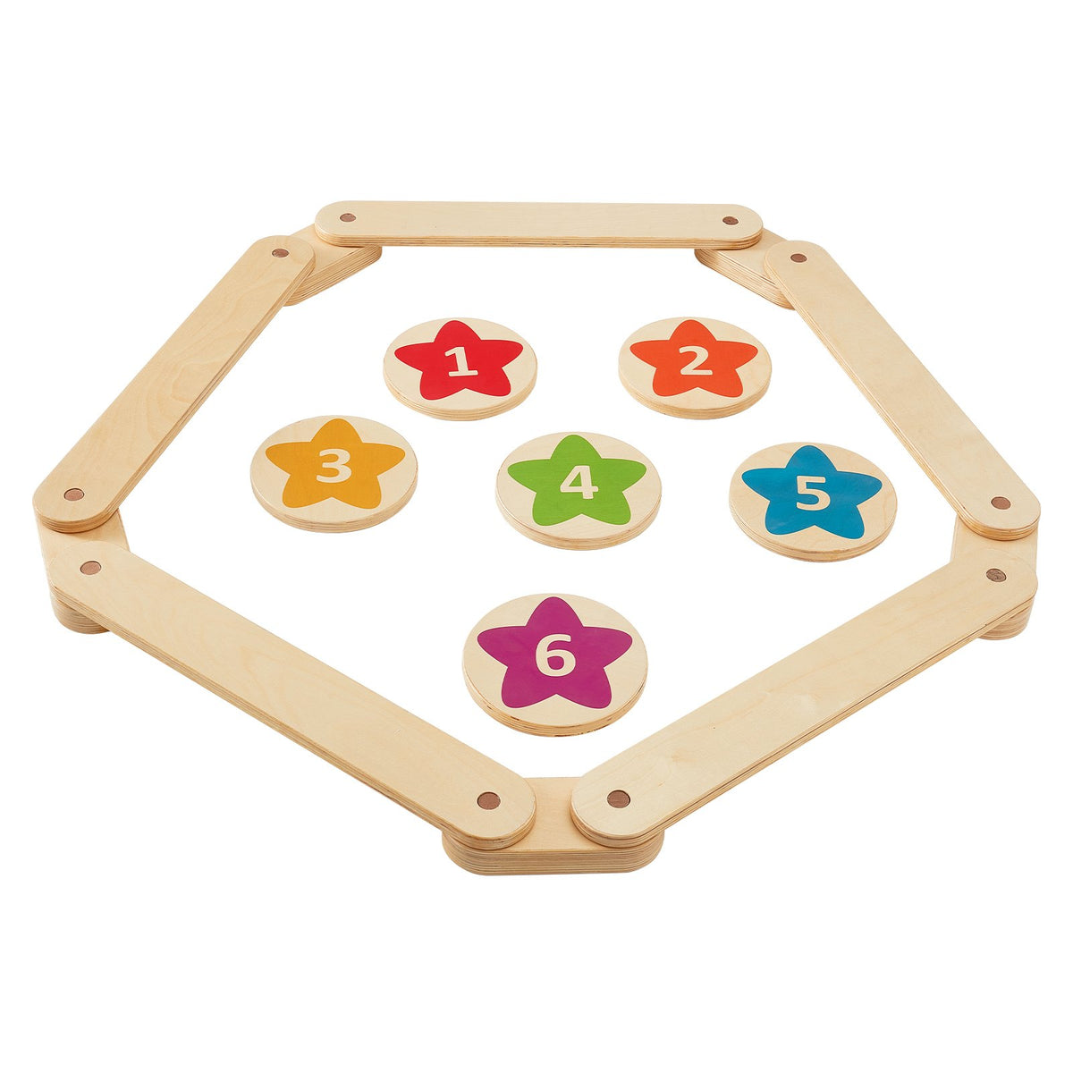 VEVOR Montessori laste tasakaalupind ja astumiskivid, 6 tk