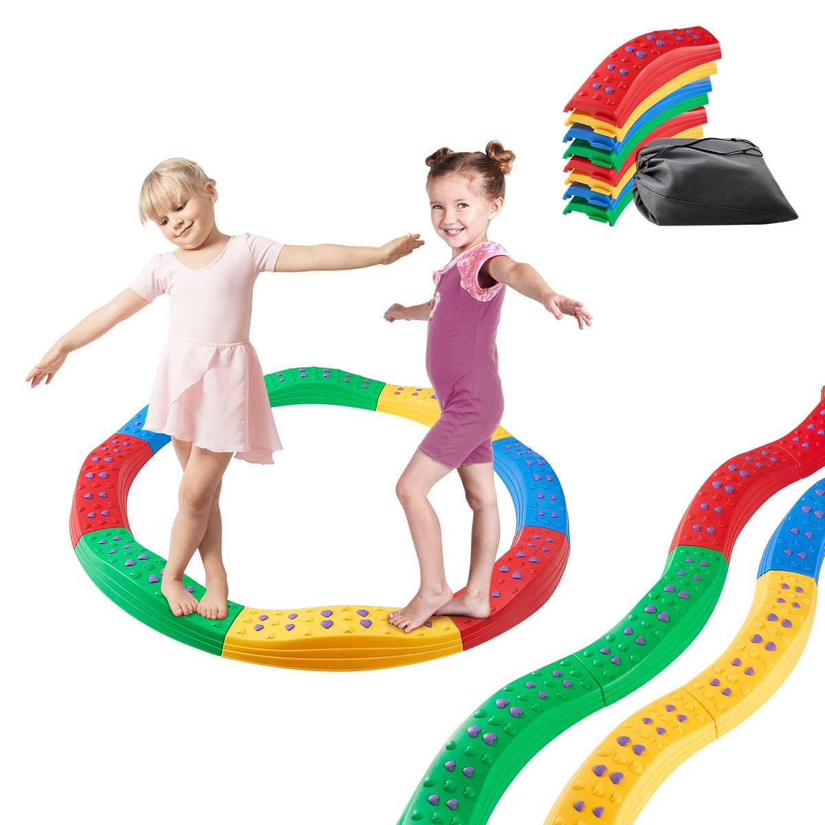 VEVOR children's balance board and stepping stones, 8 pieces