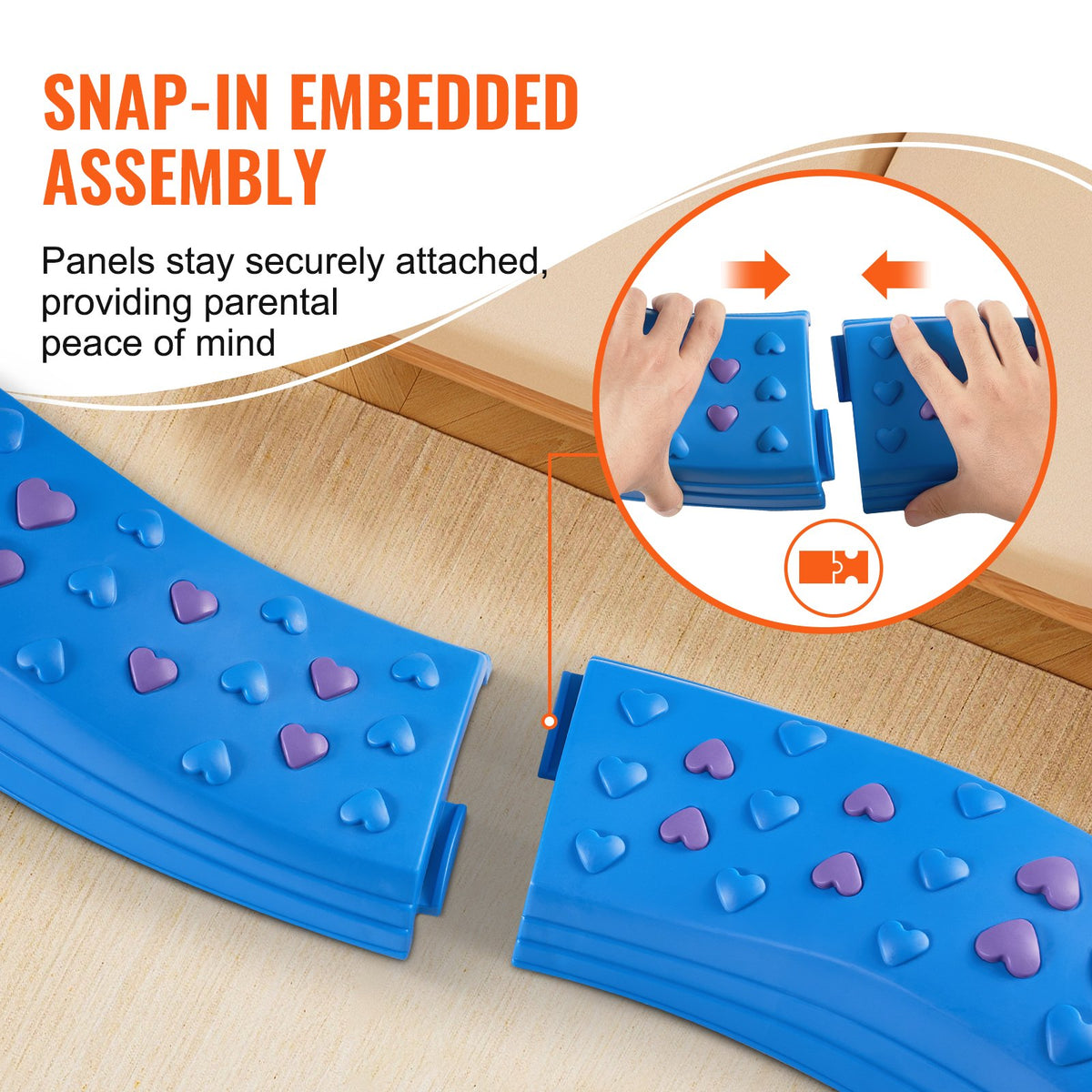 VEVOR children's balance board and stepping stones, 8 pieces