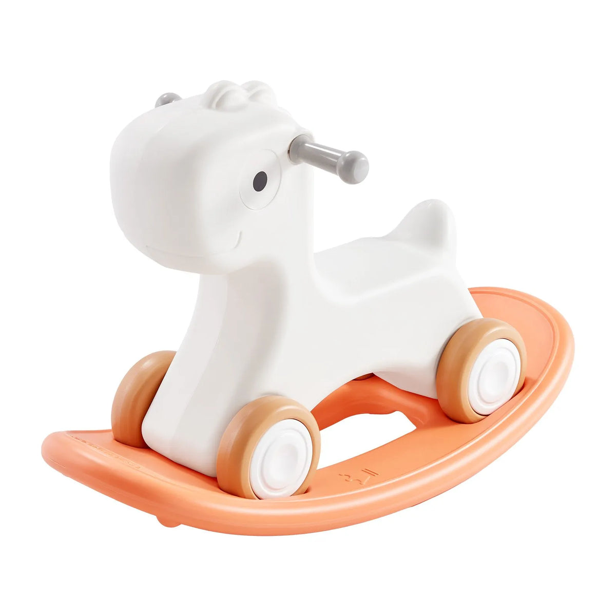 VEVOR 3 in 1 Rocking Horse for Children 1–3 Years with Balance Board and Wheels, up to 36 kg, Red