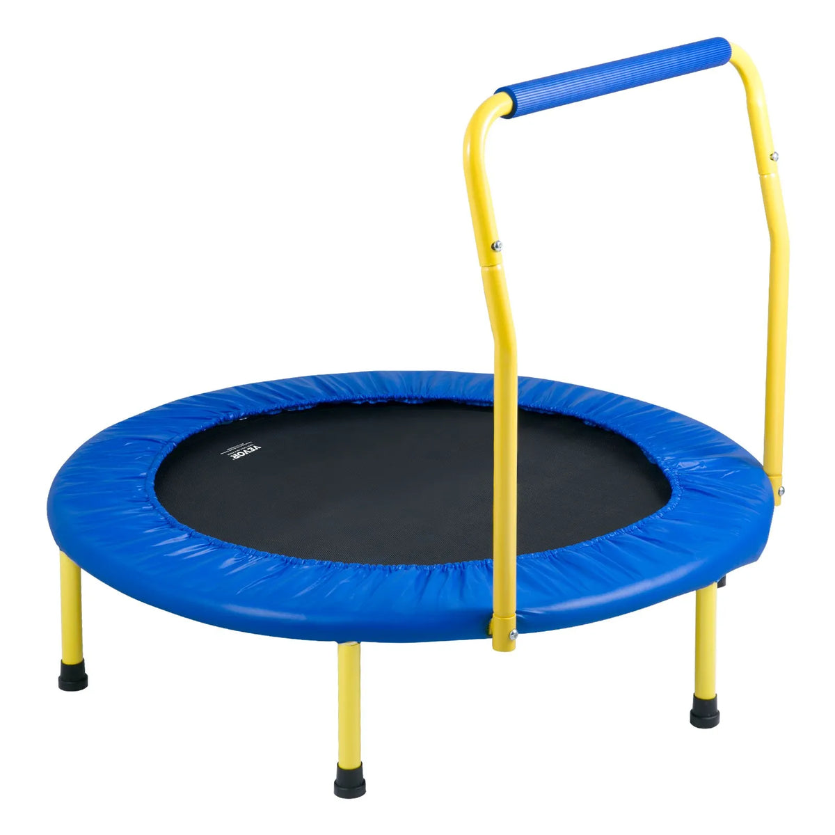 VEVOR Foldable Kids Trampoline with Foam Handle, 91.4 cm, Indoor and Outdoor