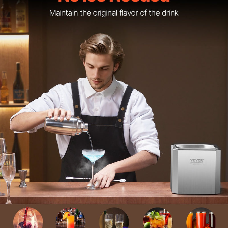 VEVOR komerciālais stikla saldētājs, CO2 alus glāžu dzesētājs, ātrās saldēšanas mašīna