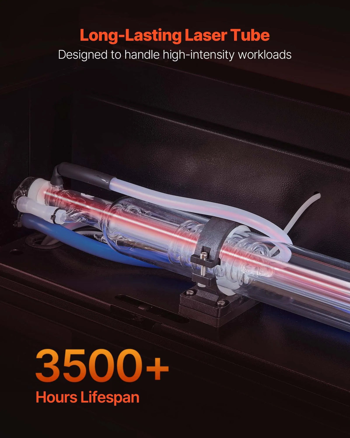 VEVOR 60 W CO₂ lāzera gravēšanas un griešanas iekārta 600 × 400 mm ar 4 virzienu gaisa padevi, LightBurn, CorelDRAW, RDWorks