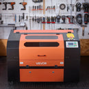 VEVOR 60 W CO₂ lāzera gravēšanas un griešanas iekārta, darba laukums 600 × 400 mm, ar 4 virzienu gaisa asistenci, savietojama ar LightBurn, CorelDRAW un RDWorks, piemērota kokam, akrilam un stiklam