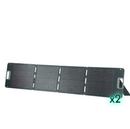 2x120W salokāms saules panelis ar 2in1 kabeli pārnēsājamai spēkstacijai
