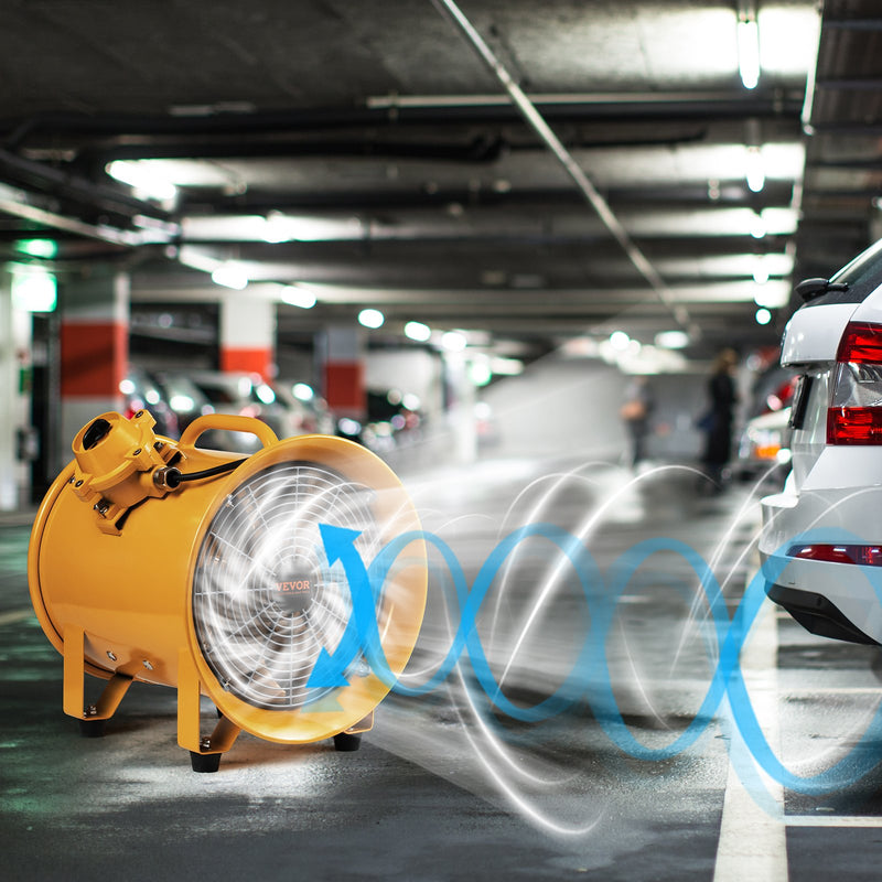 VEVOR 304.8mm Izplūdes Ventilators Pūtejs Pārnēsājams ar 3m Strāvas Vadu - Industrijas Ventilators