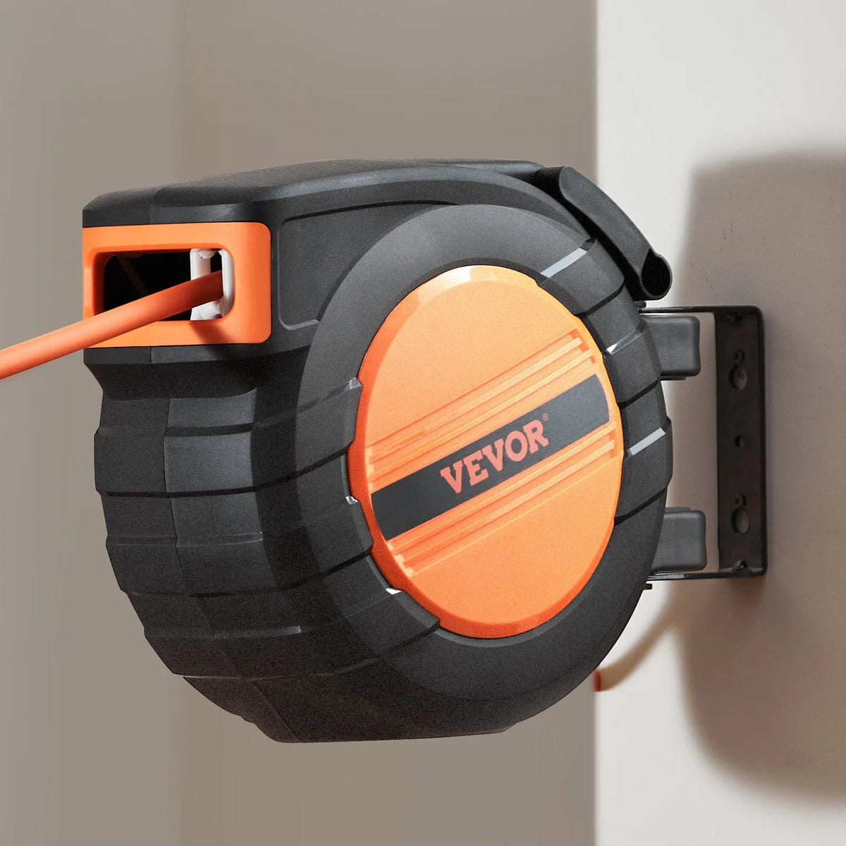 VEVOR Air Hose Reel, Retractable, 9.53 mm, 15 m, Hybrid, with Housing, 20 bar / 300 PSI