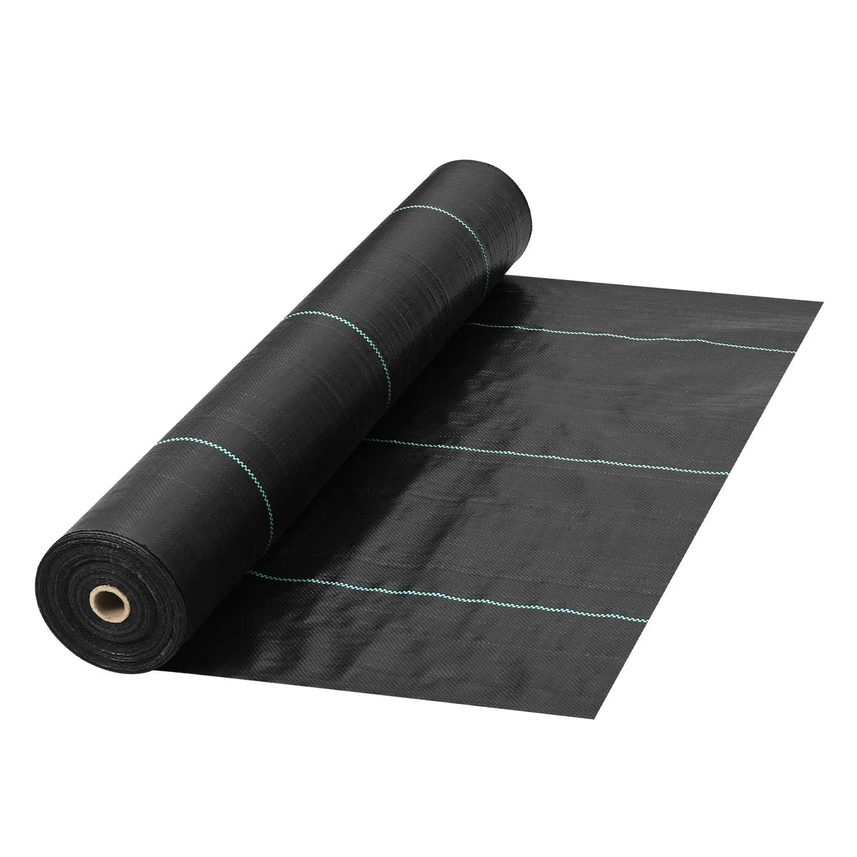 VEVOR Nezāļu ierobežošanas ainavu audums 0,91 x 91,4 m, 197 g/m² pastiprināts austs ģeotekstils dārzam un terasei, melns - ZEMLETES.LV