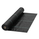 VEVOR Nezāļu ierobežošanas ainavu audums 0,91 x 91,4 m, 197 g/m² pastiprināts austs ģeotekstils dārzam un terasei, melns - ZEMLETES.LV
