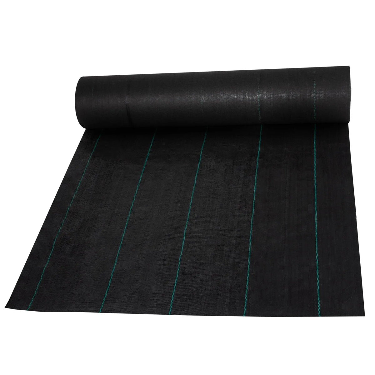 VEVOR Nezāļu ierobežošanas ainavu audums 0,91 x 91,4 m, 197 g/m² pastiprināts austs ģeotekstils dārzam un terasei, melns - ZEMLETES.LV