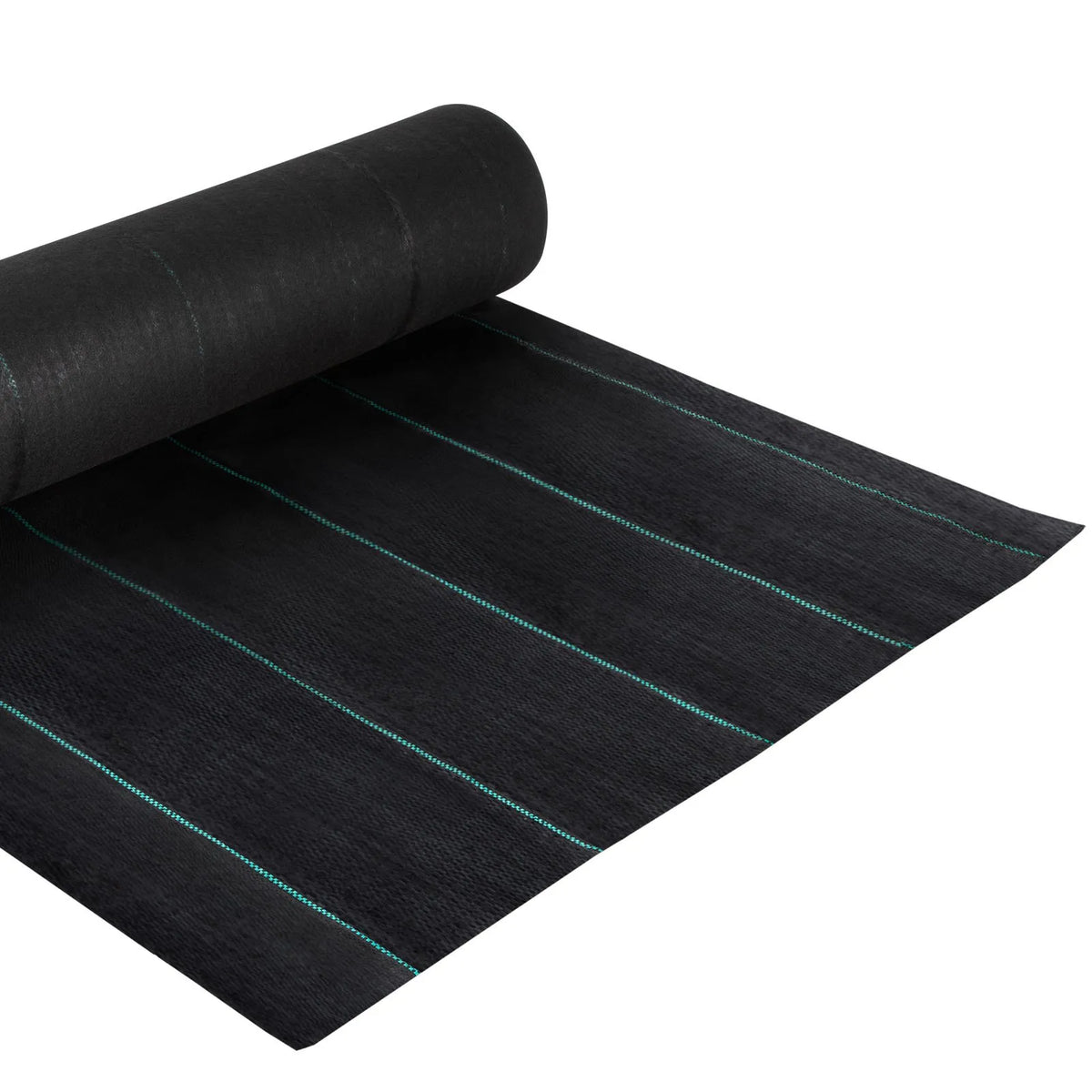 VEVOR dārza pretnezāļu ģeotekstila audums 197 g/m², 120 × 3048 cm, smagas noslodzes ainavu segums dārza zemes pārklājumam, melns - ZEMLETES.LV