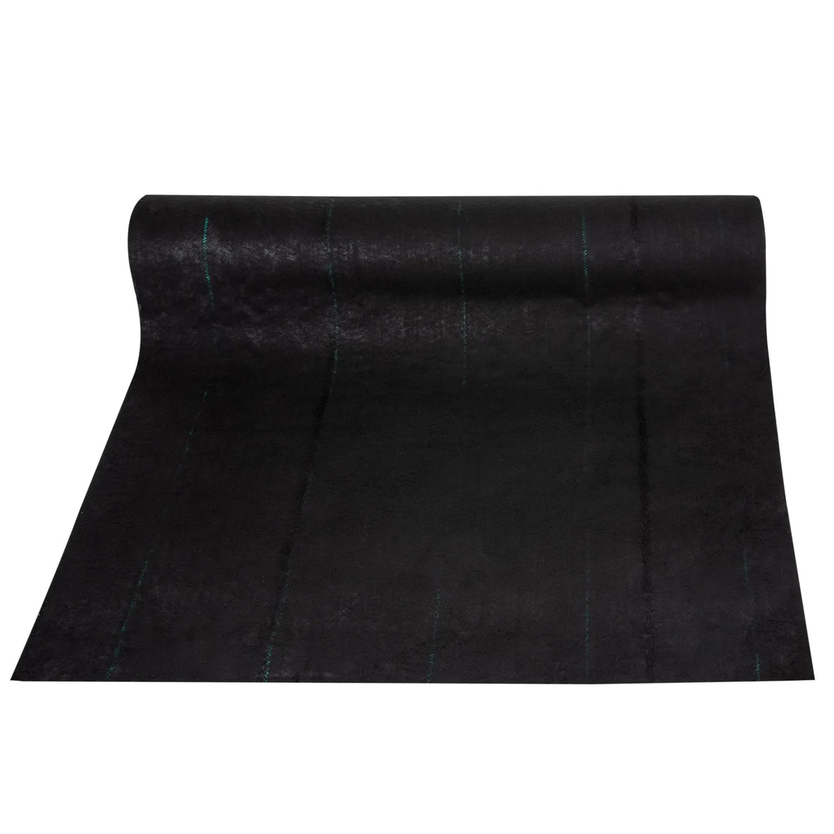 VEVOR dārza pretnezāļu ģeotekstila audums 197 g/m², 120 × 3048 cm, smagas noslodzes ainavu segums dārza zemes pārklājumam, melns - ZEMLETES.LV