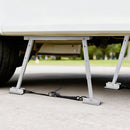 VEVOR universālais RV stabilizators piekabēm un kemperiem, salokāms RV bufera stabilizators ar regulējamu augstumu 30,5–71,1 cm, samazina kempera šūpošanos, 2 gab.